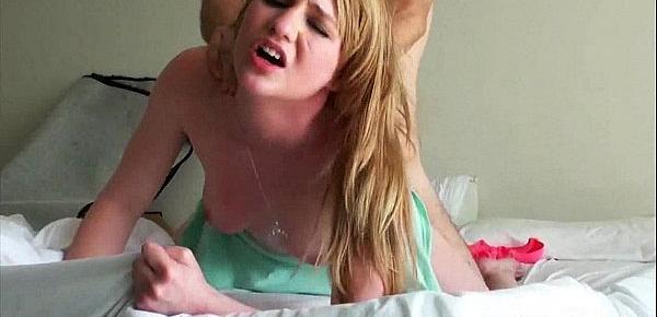  Blonde amateur lets her bf try her ass Maci Moore 1 5
